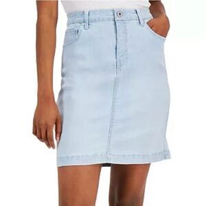 Style & Co. Light Blue Denim Skirt